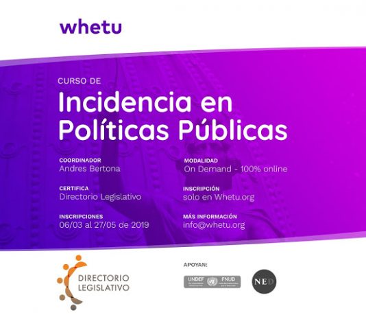 Para construir Estados más transparentes: Curso de incidencia en Políticas Públicas. Inscripciones Abiertas